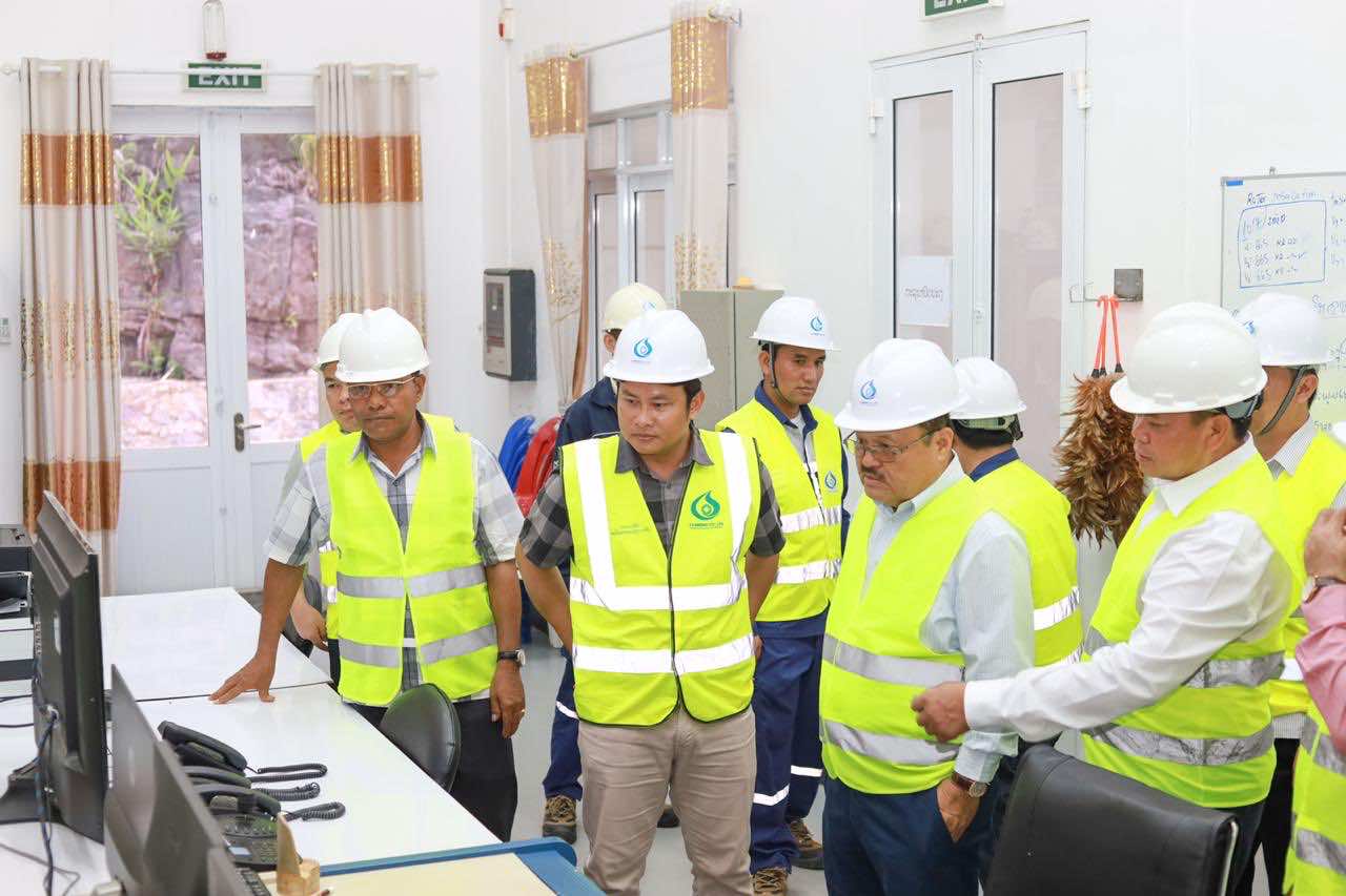 The Minister of Ministry of Energy and Mines of Laos and its delegates visited Nam Kong 3 Hydropower Project to monitor the progress of the project.